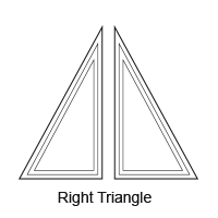 Right Triangle Custom-Shaped Window